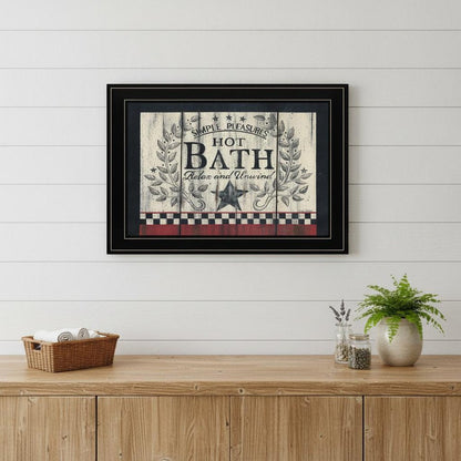 Hot Bath 14 Black Framed Print Bathroom Wall Art HomeRoots