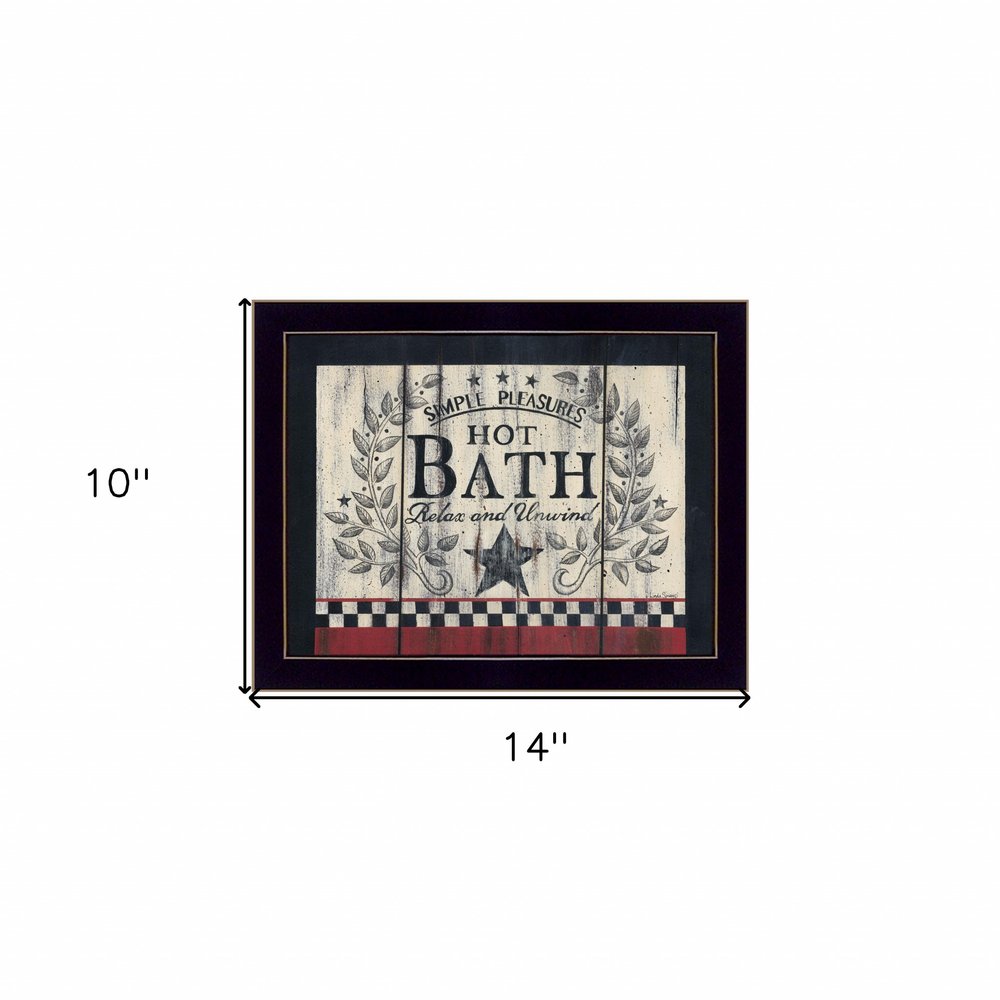 Hot Bath 15 Black Framed Print Bathroom Wall Art HomeRoots