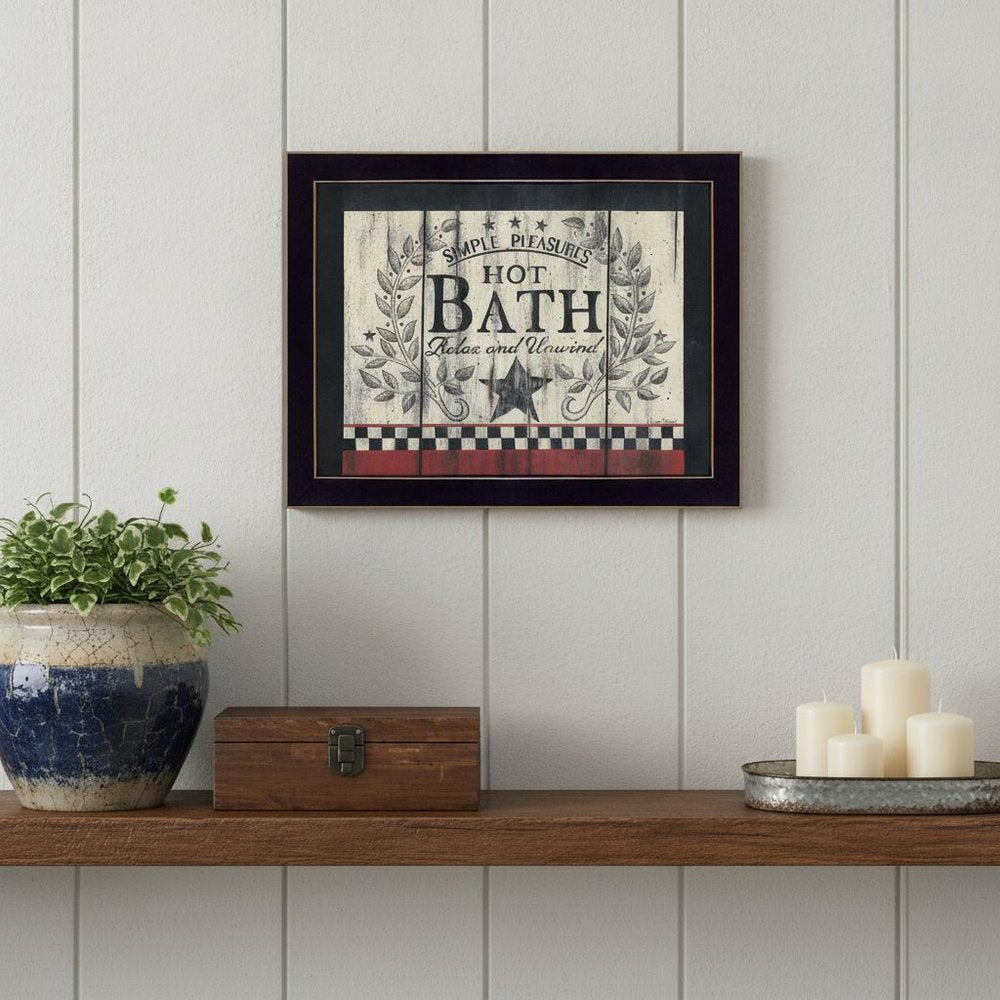 Hot Bath 15 Black Framed Print Bathroom Wall Art HomeRoots