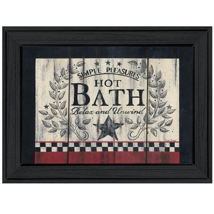 Hot Bath 2 Black Framed Print Bathroom Wall Art HomeRoots