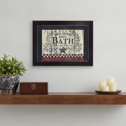 Hot Bath 3 Black Framed Print Bathroom Wall Art HomeRoots