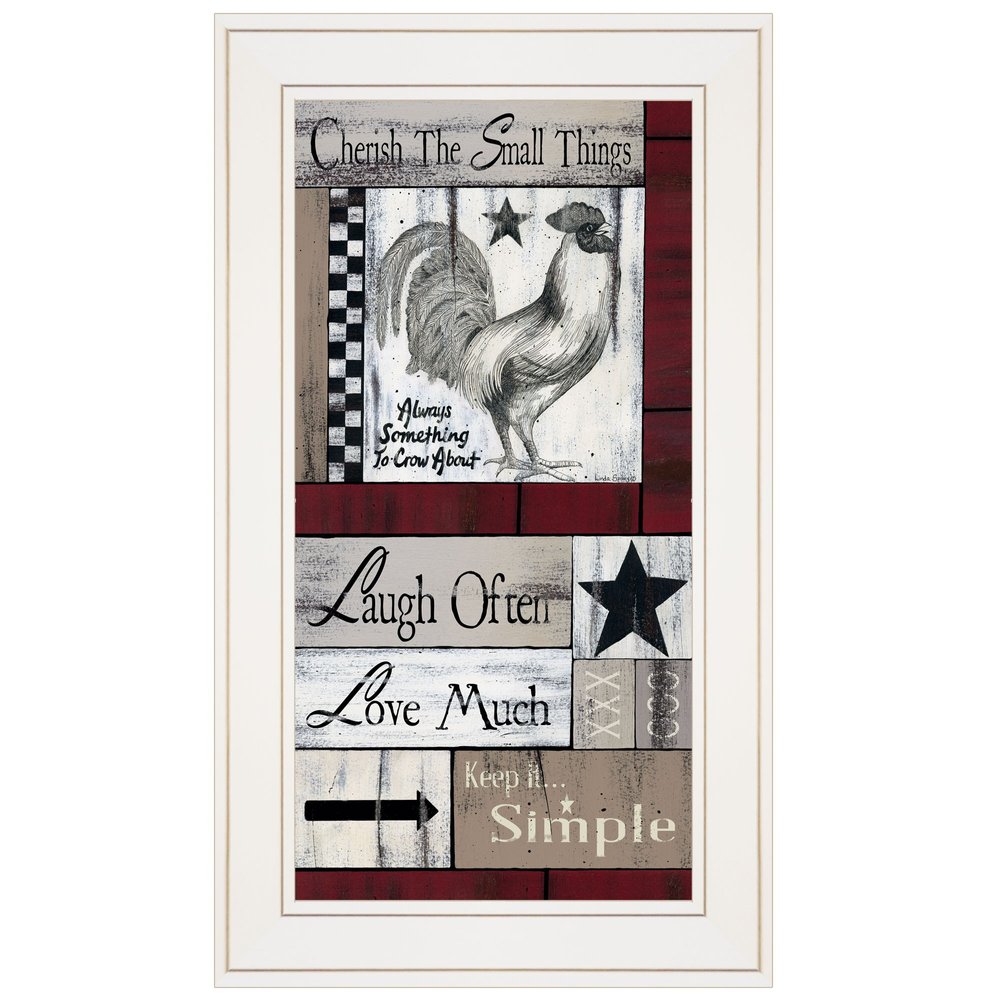 Cherish The Small things 1 White Framed Print Wall Art HomeRoots