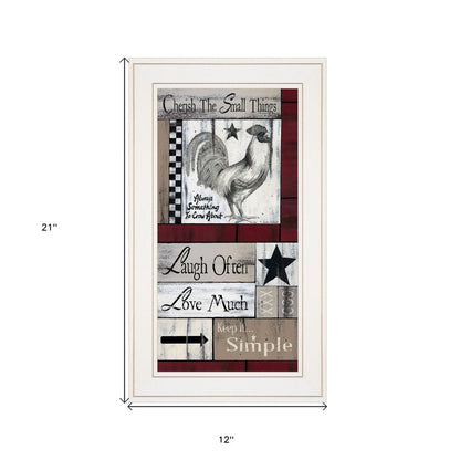 Cherish The Small things 1 White Framed Print Wall Art HomeRoots