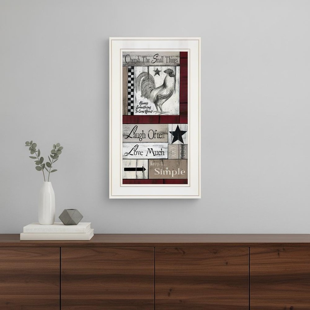 Cherish The Small things 1 White Framed Print Wall Art HomeRoots