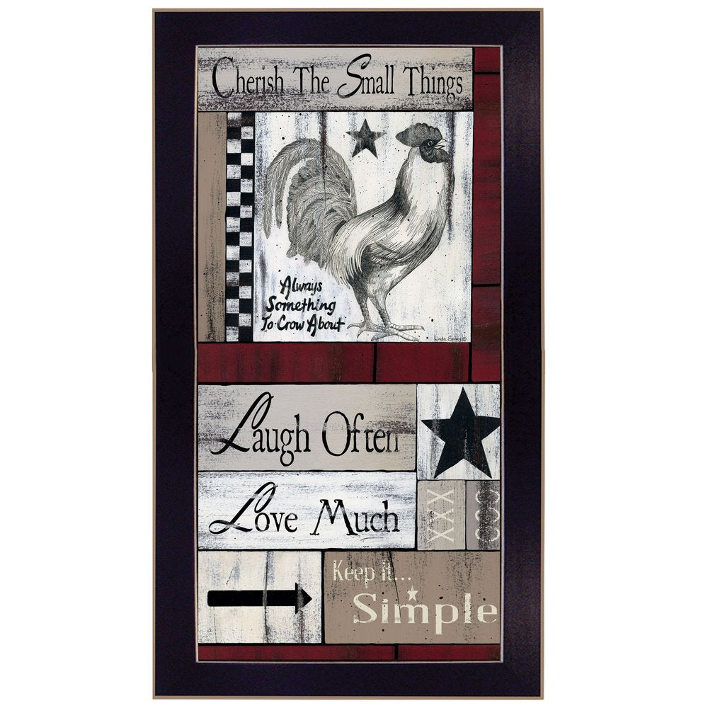 Cherish The Small things 2 Black Framed Print Wall Art HomeRoots