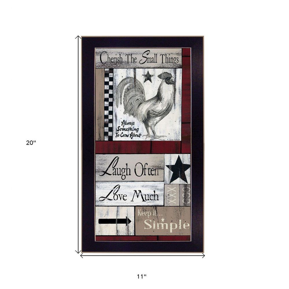 Cherish The Small things 2 Black Framed Print Wall Art HomeRoots