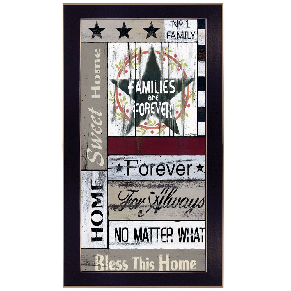 Families are Forever 3 Black Framed Print Wall Art HomeRoots