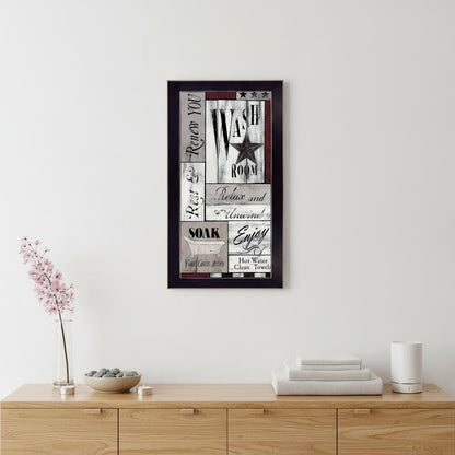 Soak Your Cares Away 2 Black Framed Print Bathroom Wall Art HomeRoots