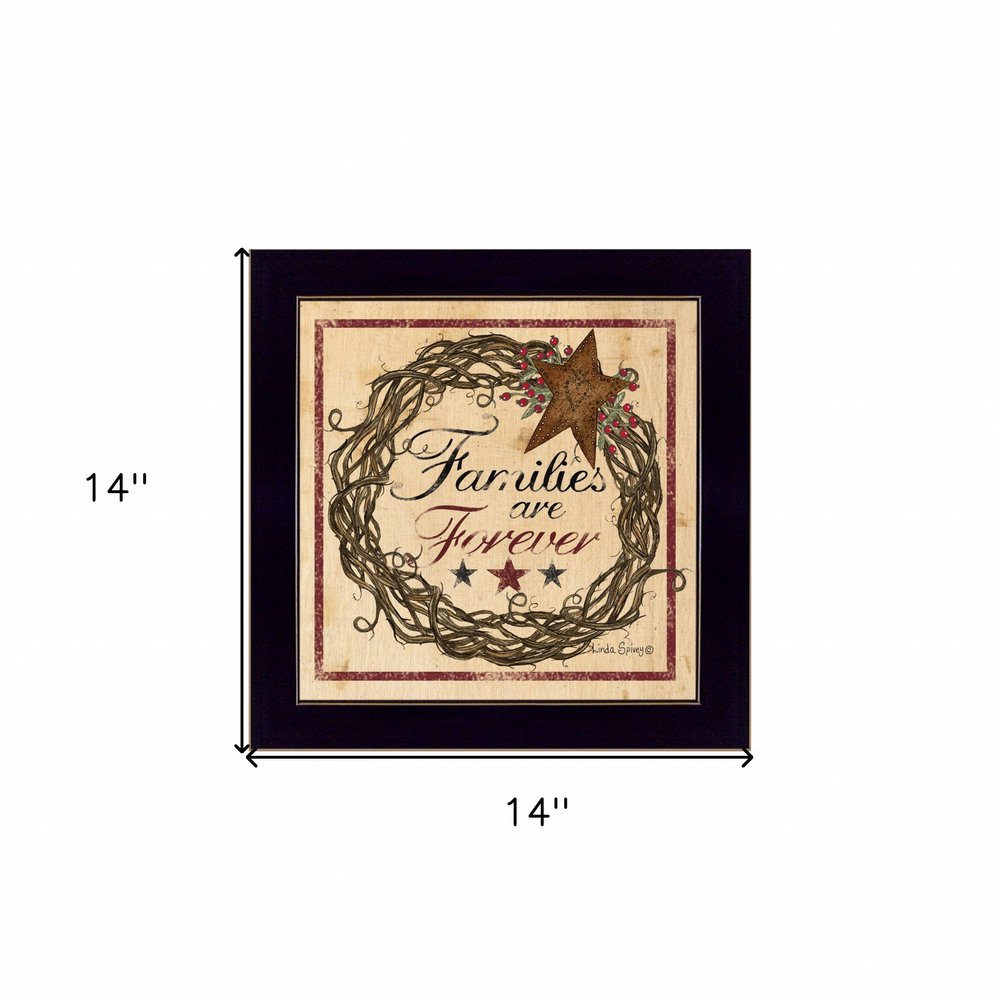Families are Forever 1 Black Framed Print Wall Art — view 3