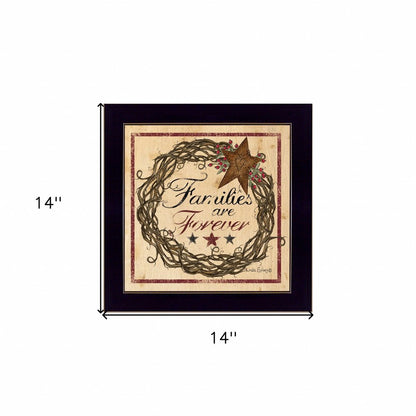 Families are Forever 1 Black Framed Print Wall Art HomeRoots