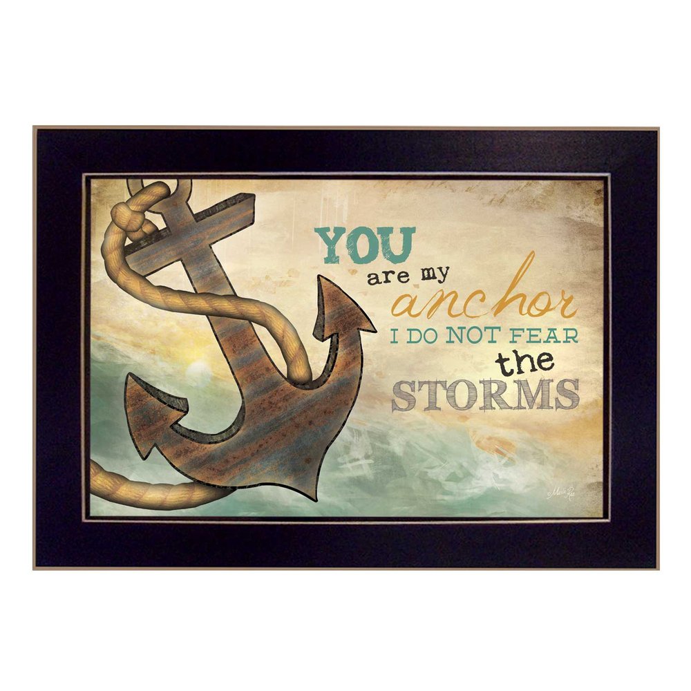 You Are my Anchor Black Framed Print Wall Art HomeRoots