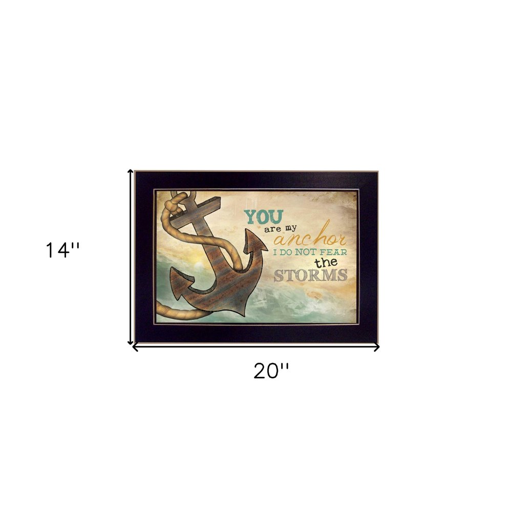 You Are my Anchor Black Framed Print Wall Art HomeRoots