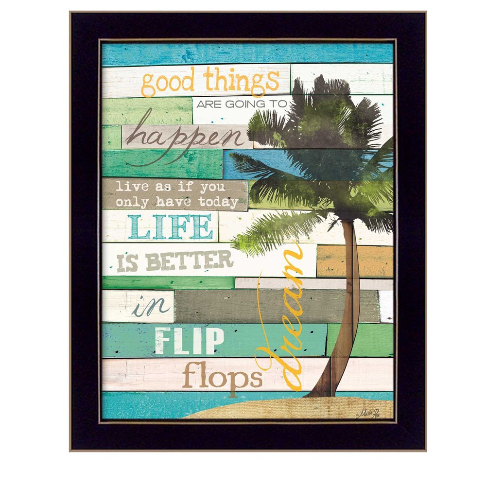 Good Things 2 Black Framed Print Wall Art HomeRoots
