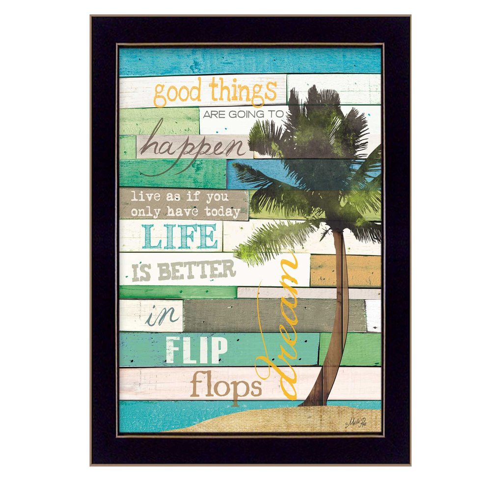 Good Things 1 Black Framed Print Wall Art HomeRoots