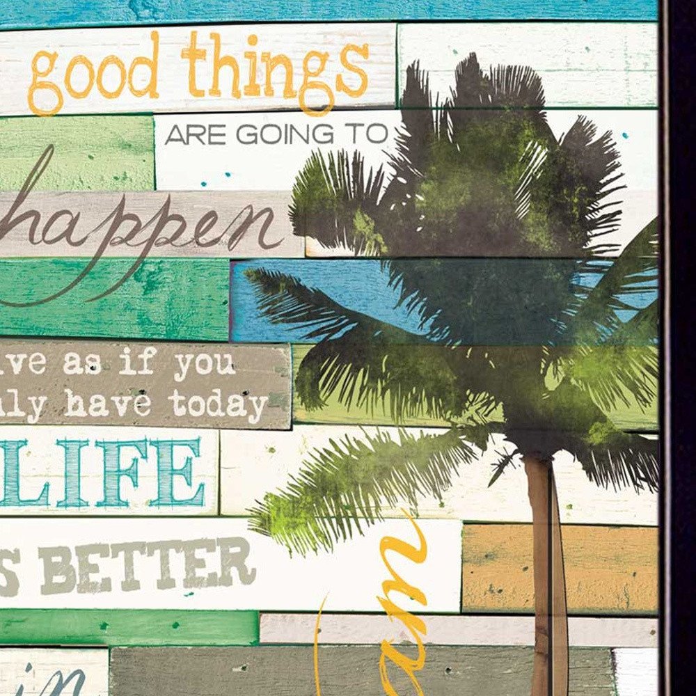 Good Things 1 Black Framed Print Wall Art HomeRoots