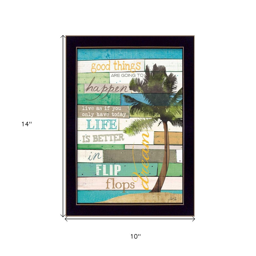 Good Things 1 Black Framed Print Wall Art HomeRoots