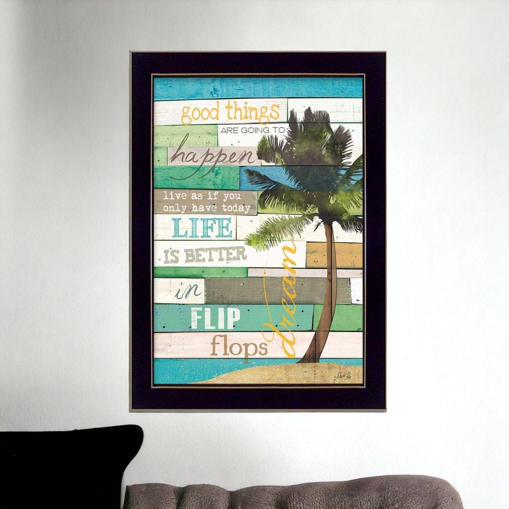 Good Things 1 Black Framed Print Wall Art HomeRoots