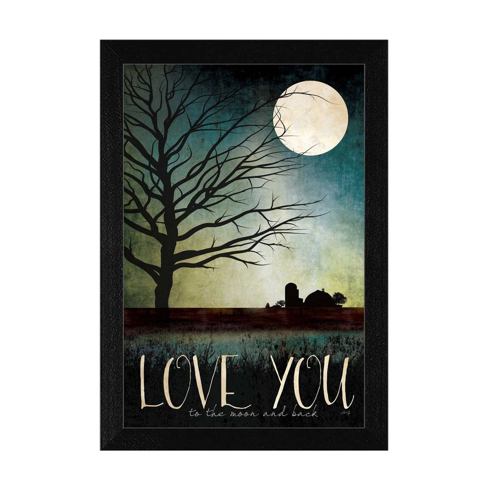 Love You Farm Black Framed Print Wall Art HomeRoots