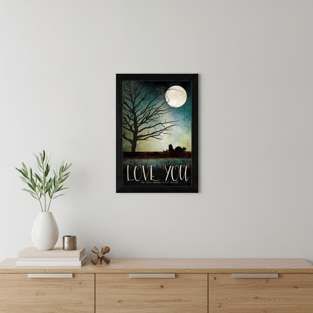 Love You Farm Black Framed Print Wall Art — view 10