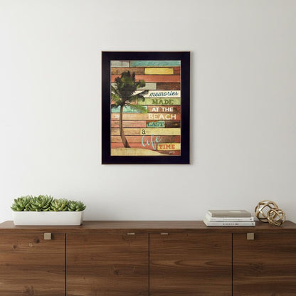 Beach Memories 4 Black Framed Print Wall Art HomeRoots