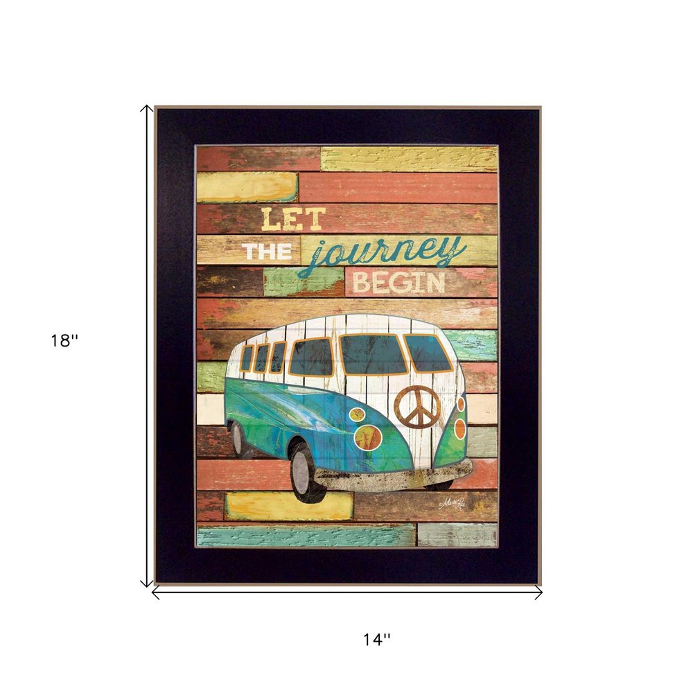Let the Journey Begin Black Framed Print Wall Art HomeRoots