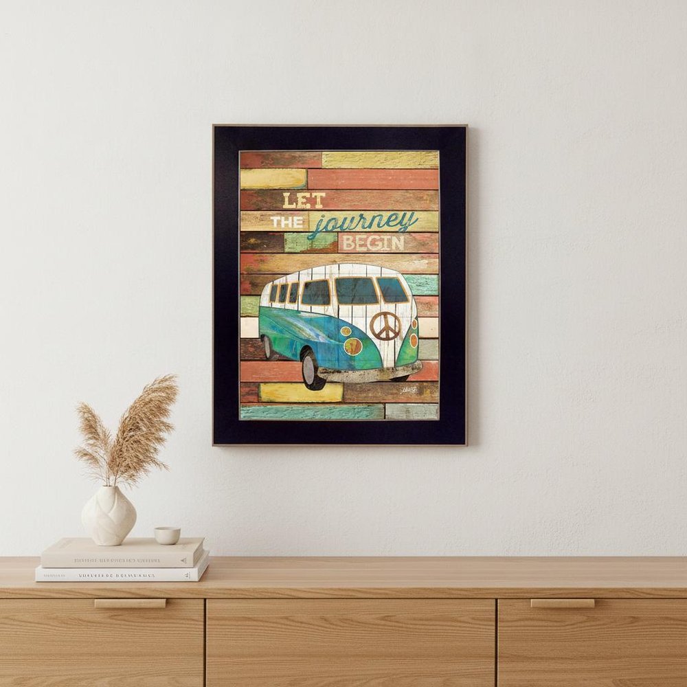 Let the Journey Begin Black Framed Print Wall Art HomeRoots
