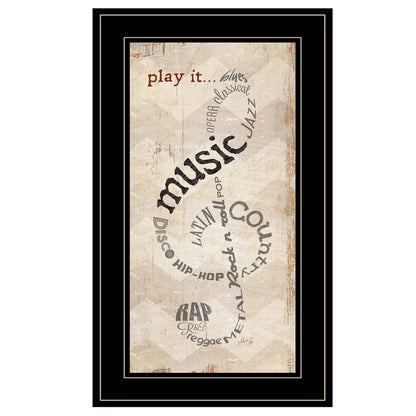 Play It 2 Black Framed Print Wall Art HomeRoots