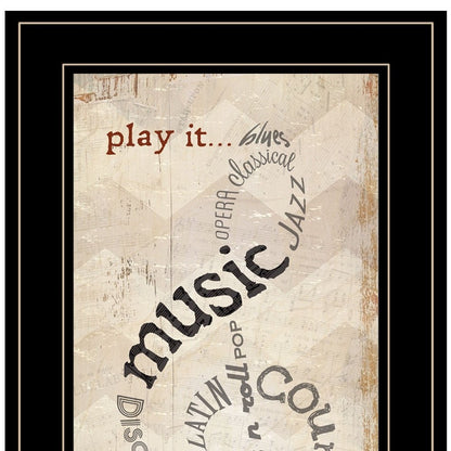 Play It 2 Black Framed Print Wall Art HomeRoots