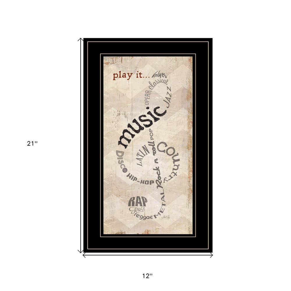 Play It 2 Black Framed Print Wall Art HomeRoots