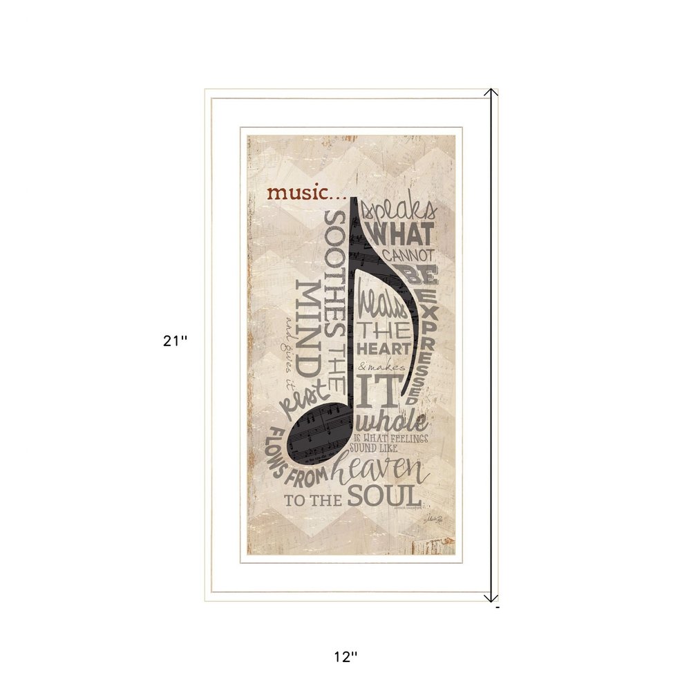 Music 4 White Framed Print Wall Art HomeRoots