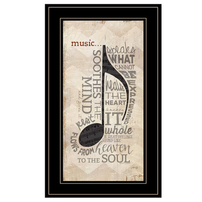 Music 5 Black Framed Print Wall Art HomeRoots