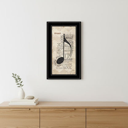 Music 5 Black Framed Print Wall Art HomeRoots