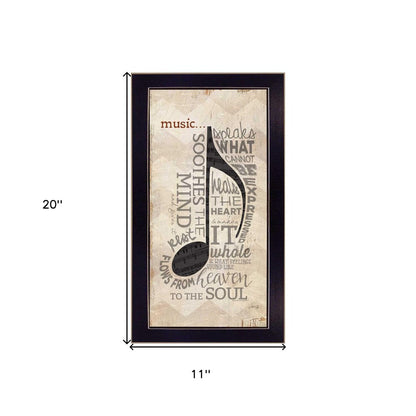 Music 6 Black Framed Print Wall Art HomeRoots