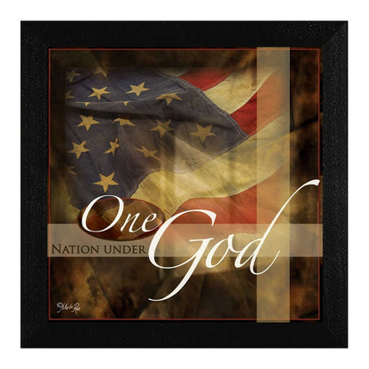 One Nation Under God Black Framed Print Wall Art HomeRoots