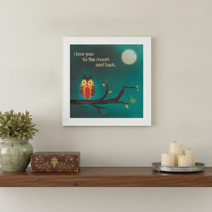 To the Moon I White Framed Print Wall Art HomeRoots