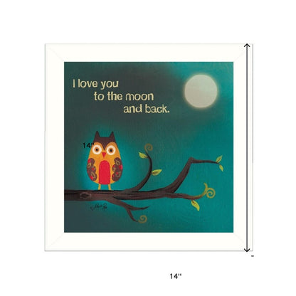 To the Moon I White Framed Print Wall Art HomeRoots