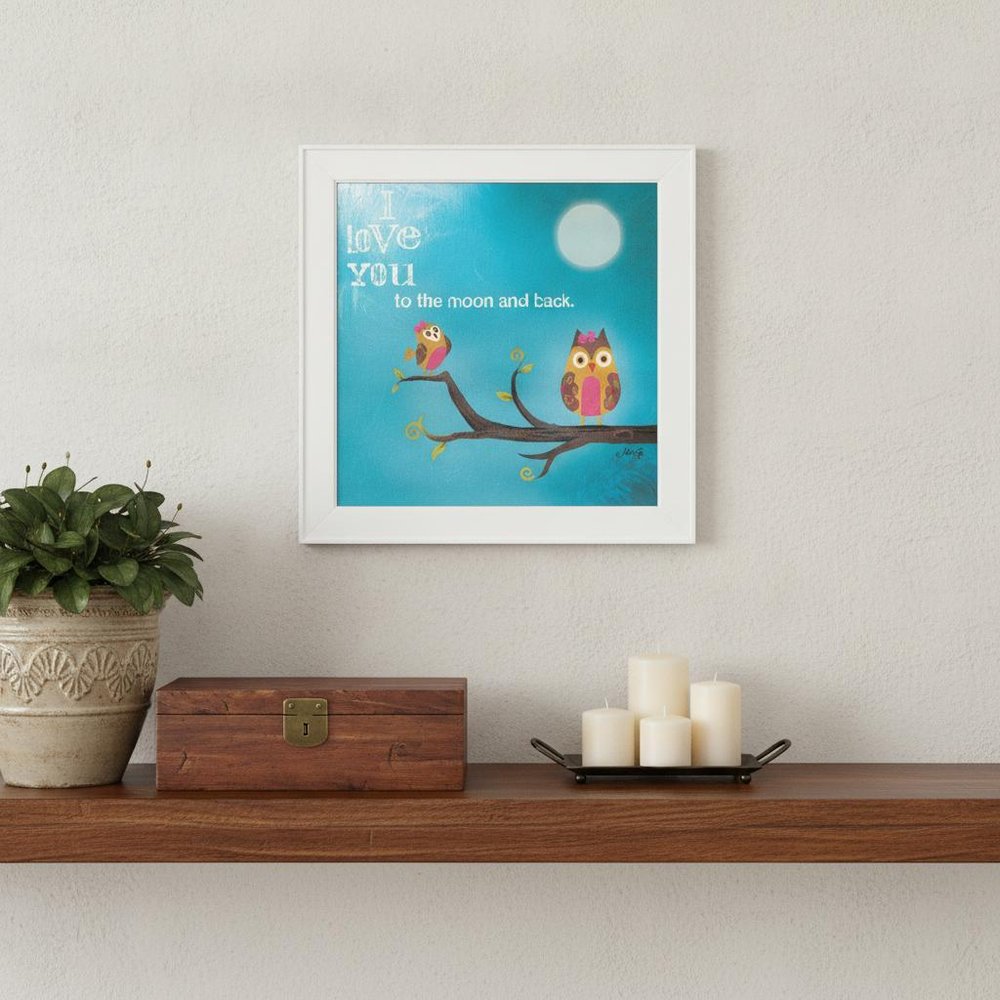 To the Moon II White Framed Print Wall Art — view 5