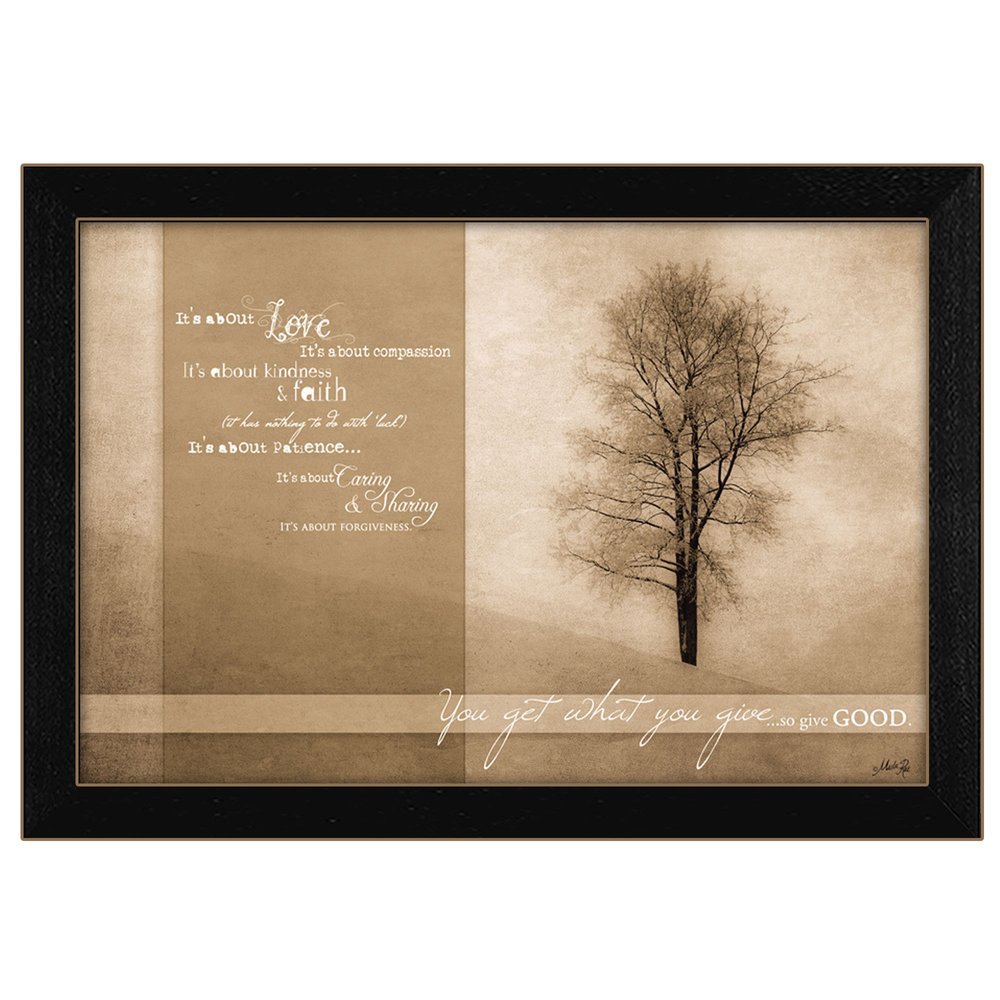 Its About Love 2 Black Framed Print Wall Art — view 1