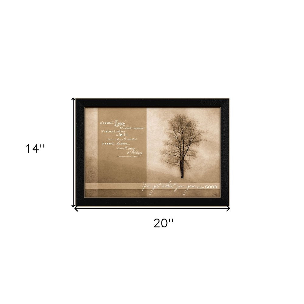 Its About Love 2 Black Framed Print Wall Art — view 3