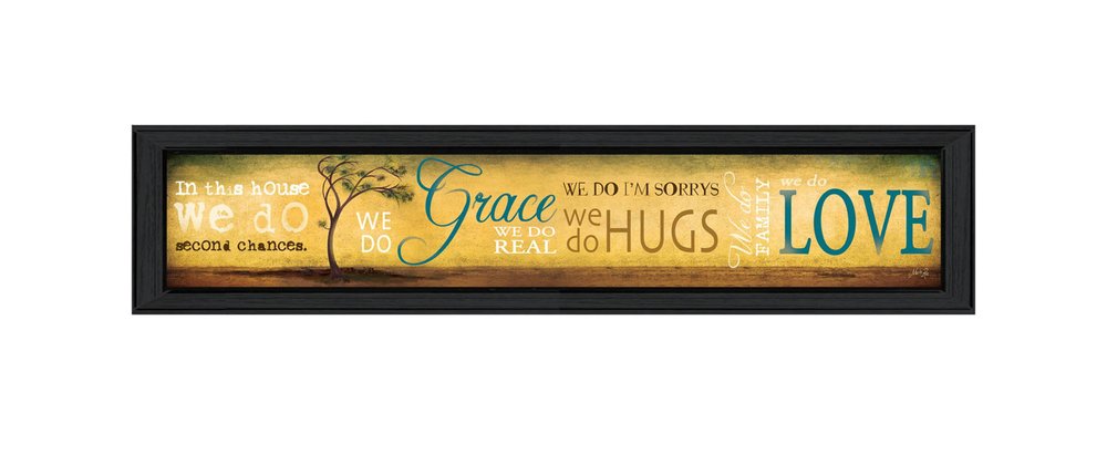 Grace And Love Black Framed Print Wall Art — view 1