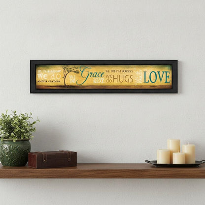 Grace And Love Black Framed Print Wall Art HomeRoots