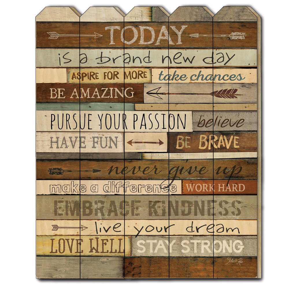 Today is a Brand New Day Unframed Print Wall Art HomeRoots