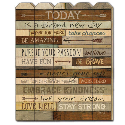 Today is a Brand New Day Unframed Print Wall Art HomeRoots