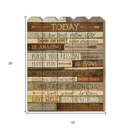 Today is a Brand New Day Unframed Print Wall Art HomeRoots
