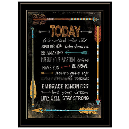 Today Is a Brand New Day 2 Black Framed Print Wall Art HomeRoots