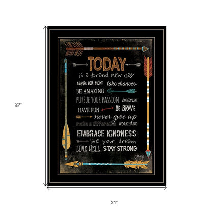 Today Is a Brand New Day 2 Black Framed Print Wall Art HomeRoots