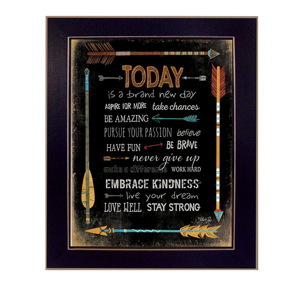 Today is a Brand New Day 3 Black Framed Print Wall Art HomeRoots