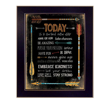 Today is a Brand New Day 3 Black Framed Print Wall Art HomeRoots