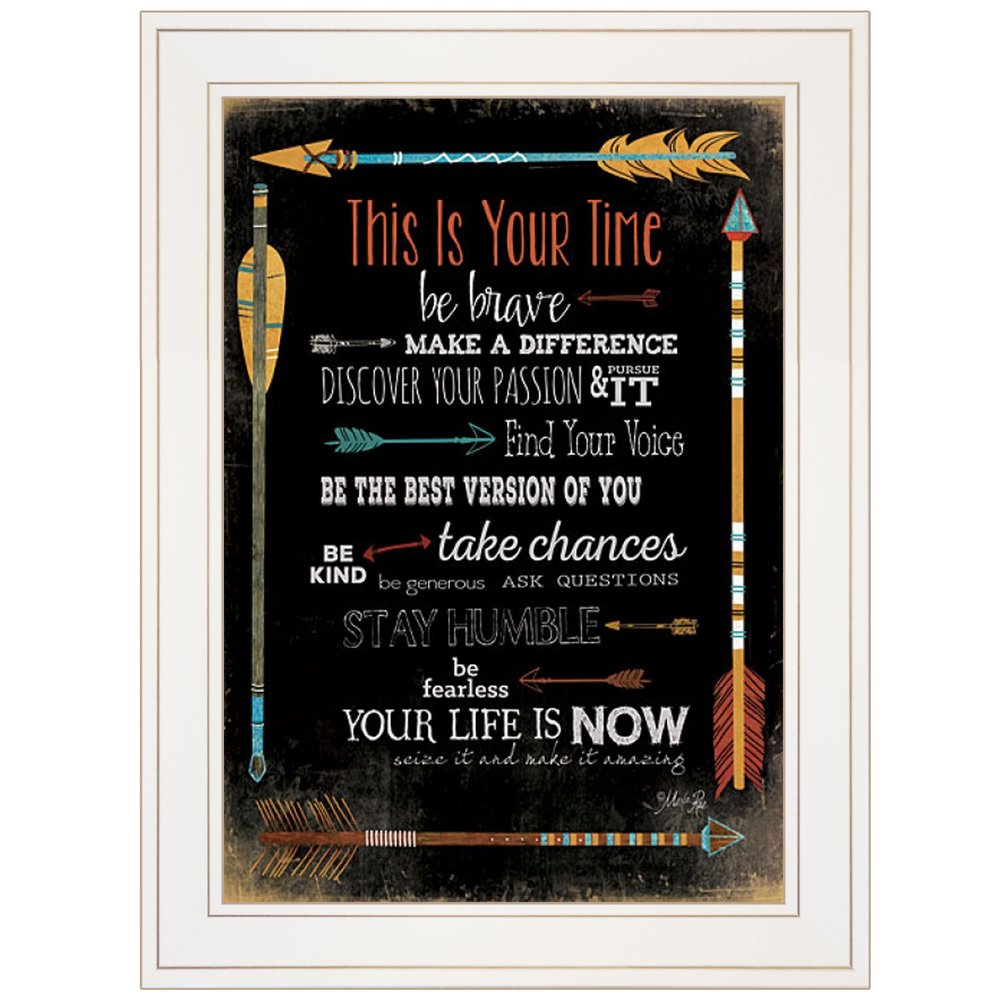 This is Your Time 1 White Framed Print Wall Art — view 1