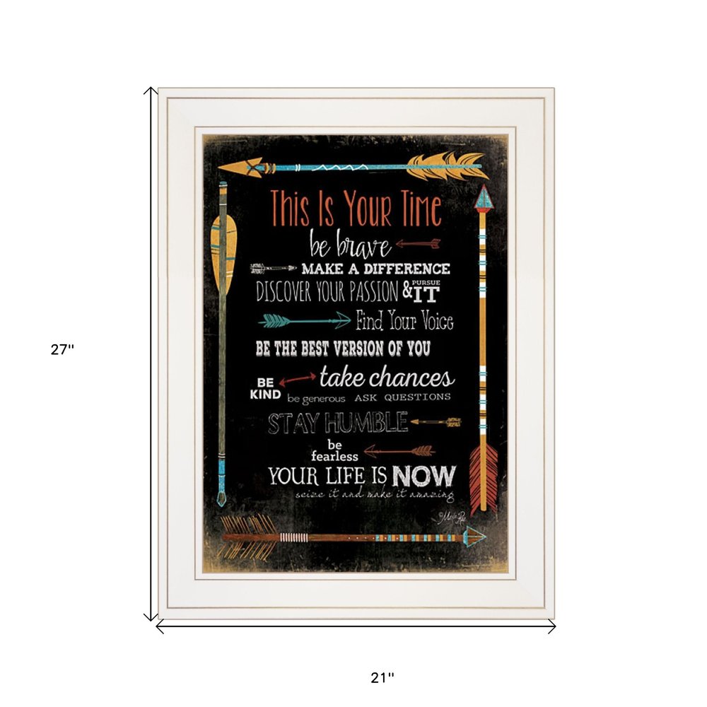 This is Your Time 1 White Framed Print Wall Art — view 4